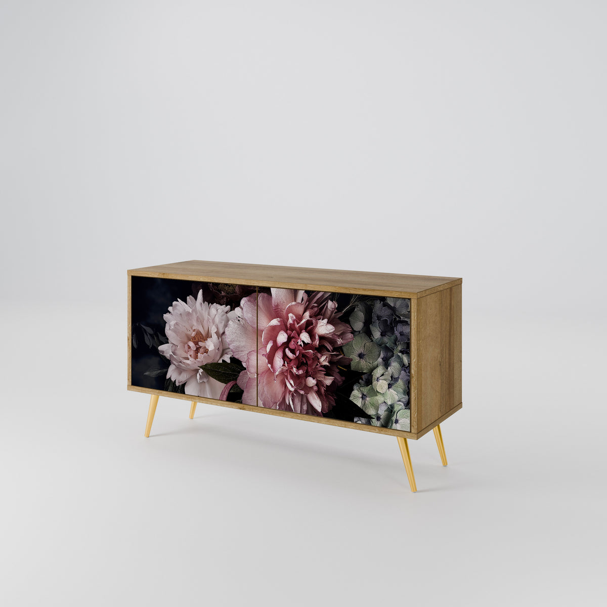 PURE BLOSSOM Mueble de TV Compacto de 2 puertas