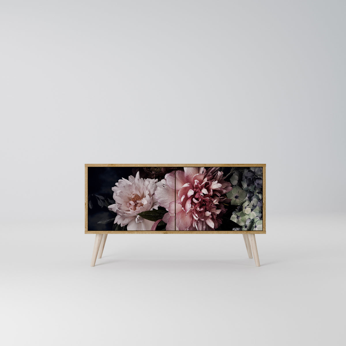 PURE BLOSSOM Mueble de TV Compacto de 2 puertas