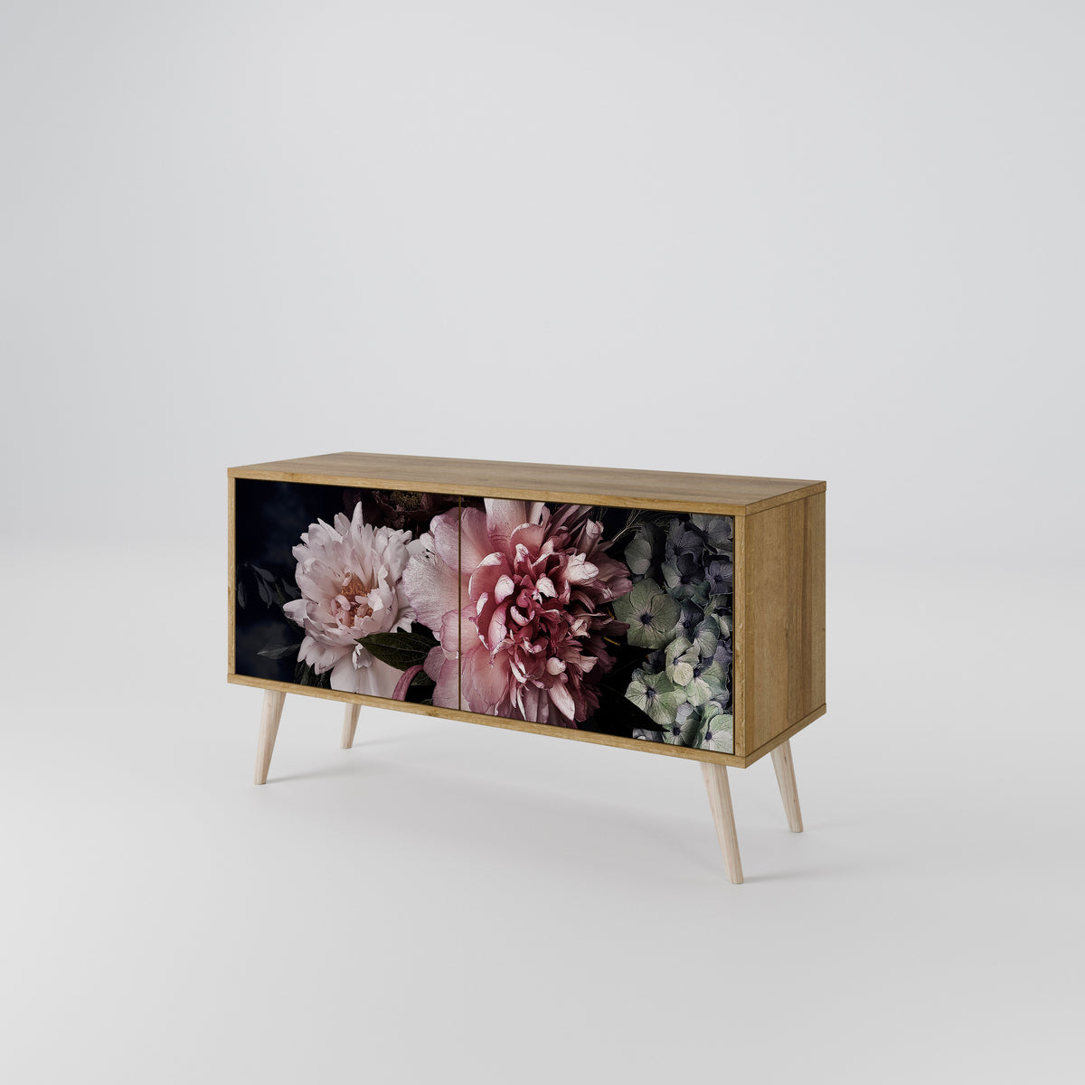 PURE BLOSSOM Mueble de TV Compacto de 2 puertas