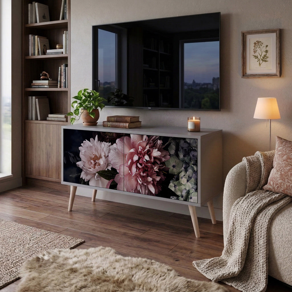 PURE BLOSSOM Mueble de TV Compacto de 2 puertas