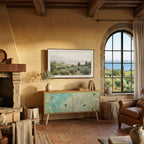 BLOOMING CHARM Mueble de TV Compacto de 2 puertas