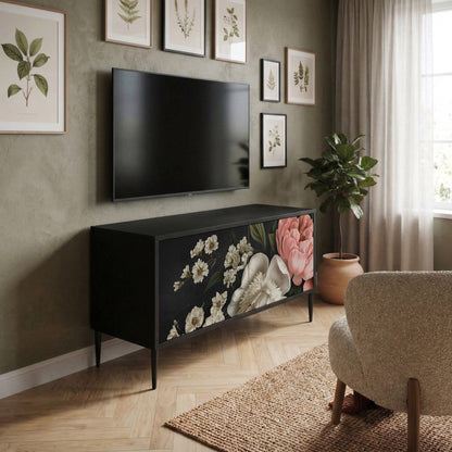 LUSH ELEGANCE Mueble de TV Compacto de 2 puertas