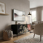 LUSH ELEGANCE Mueble de TV Compacto de 2 puertas