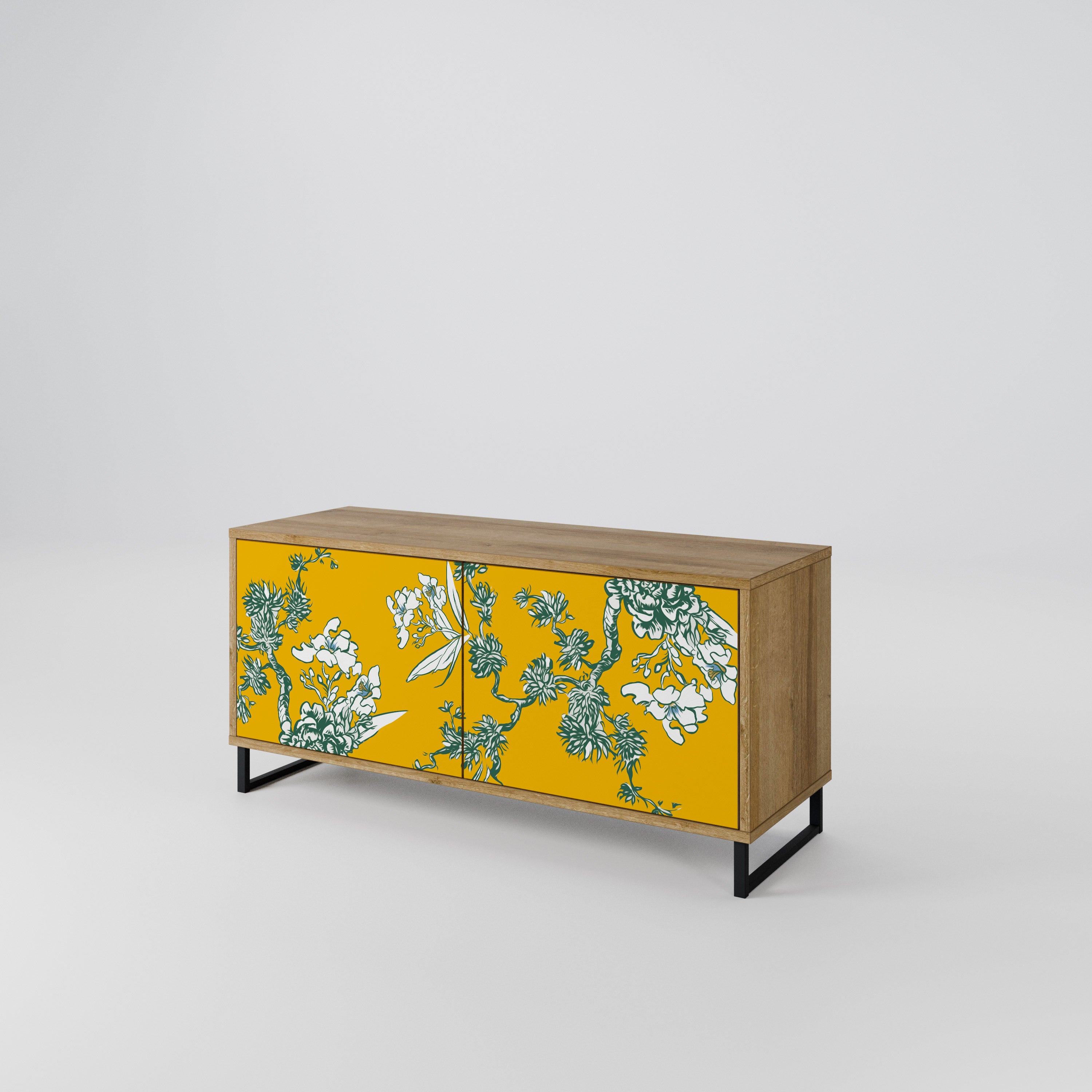 YELLOW CHINOISERIE Mueble de TV Compacto de 2 puertas