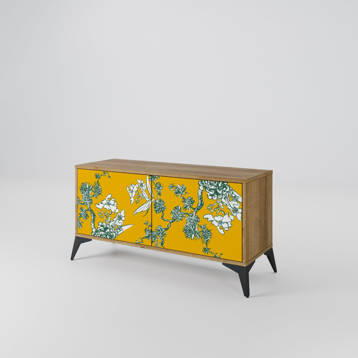 YELLOW CHINOISERIE Mueble de TV Compacto de 2 puertas