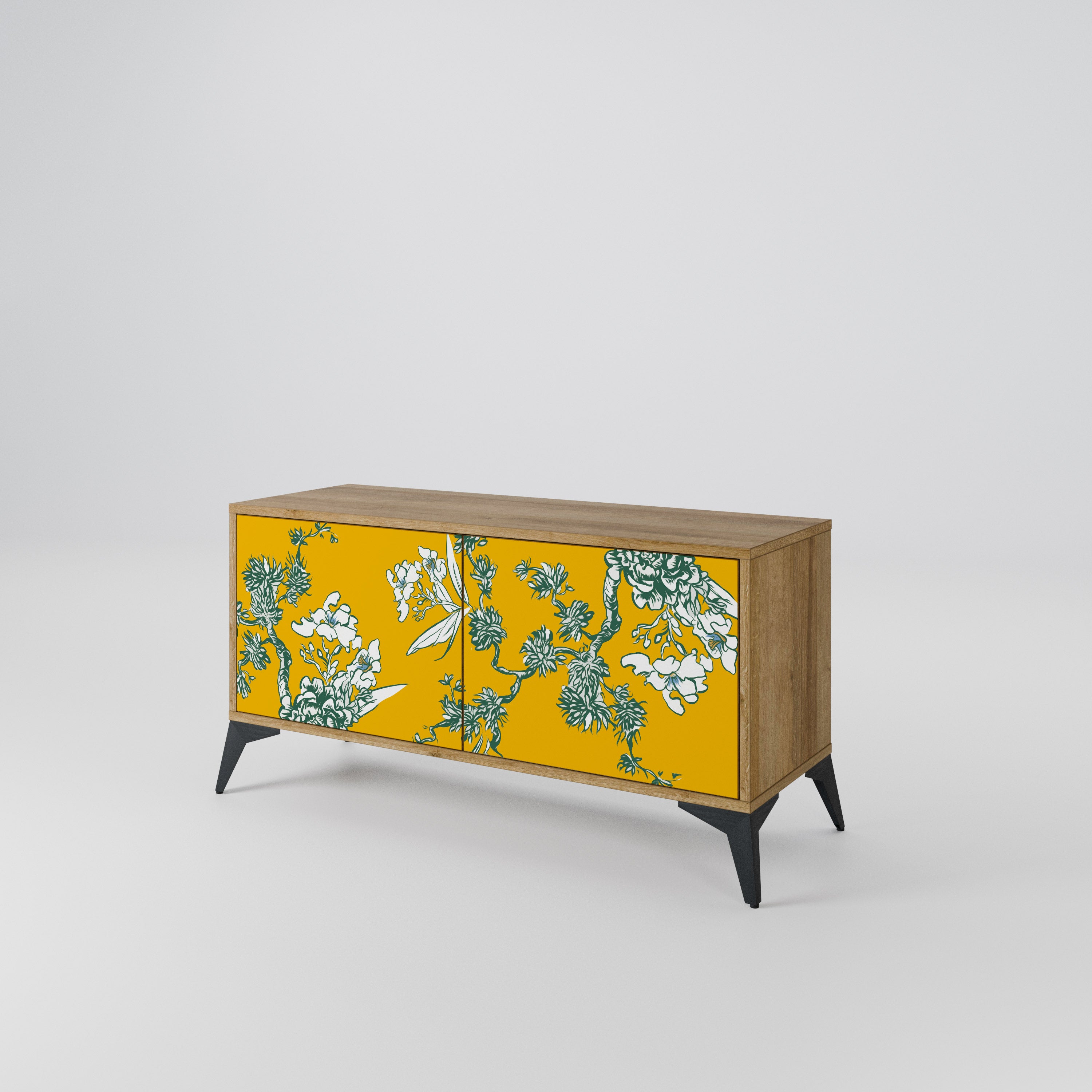 YELLOW CHINOISERIE Mueble de TV Compacto de 2 puertas