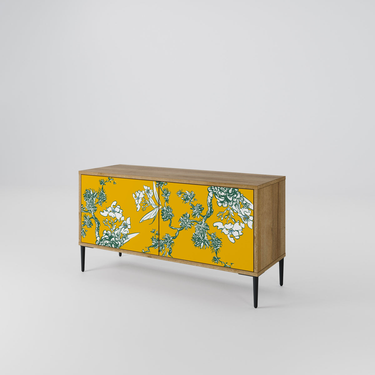 YELLOW CHINOISERIE Mueble de TV Compacto de 2 puertas