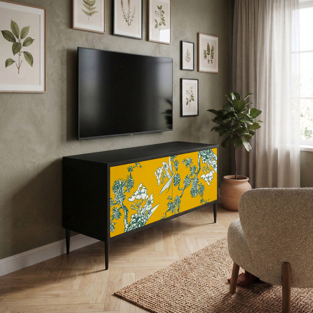 YELLOW CHINOISERIE Mueble de TV Compacto de 2 puertas