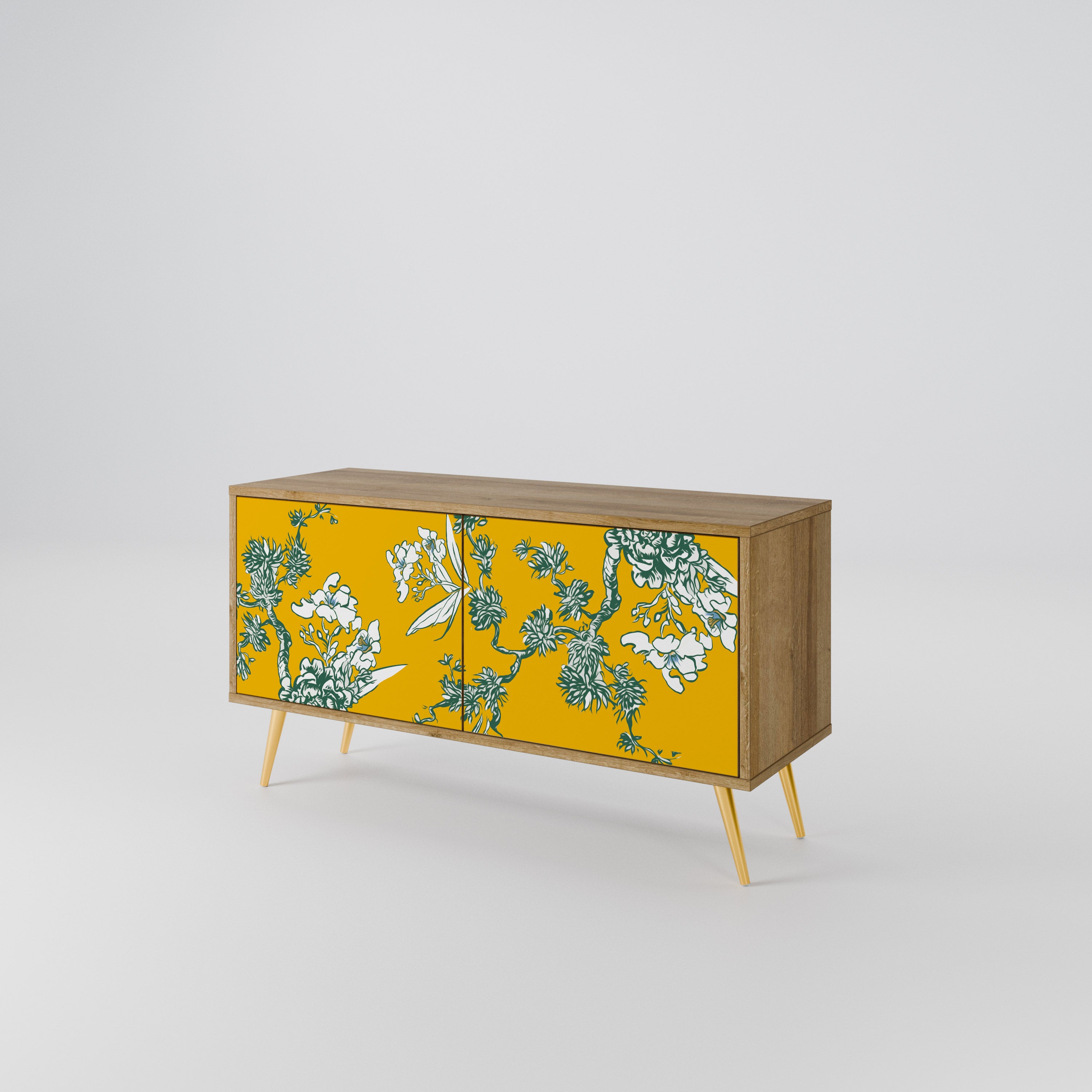 YELLOW CHINOISERIE Mueble de TV Compacto de 2 puertas