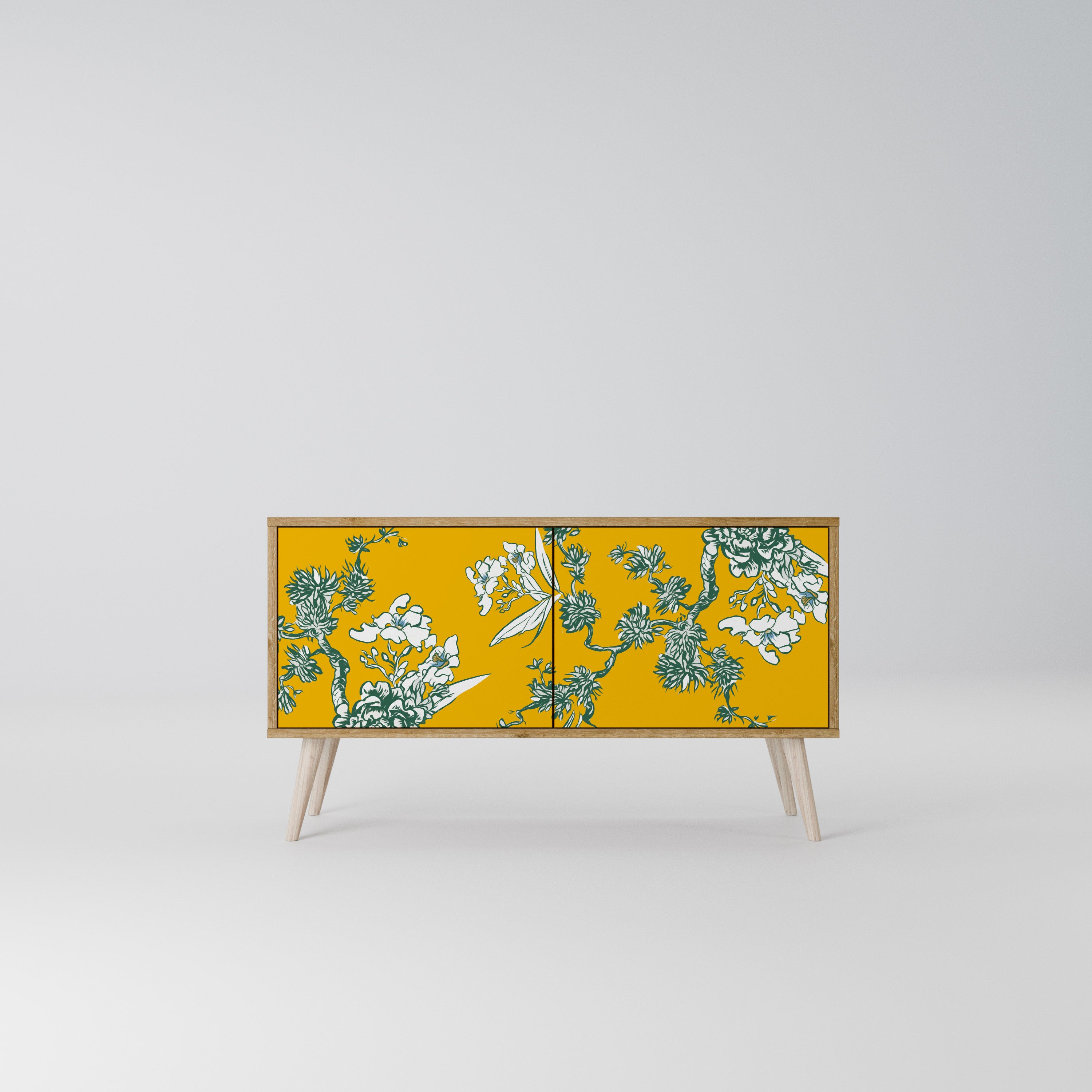 YELLOW CHINOISERIE Mueble de TV Compacto de 2 puertas