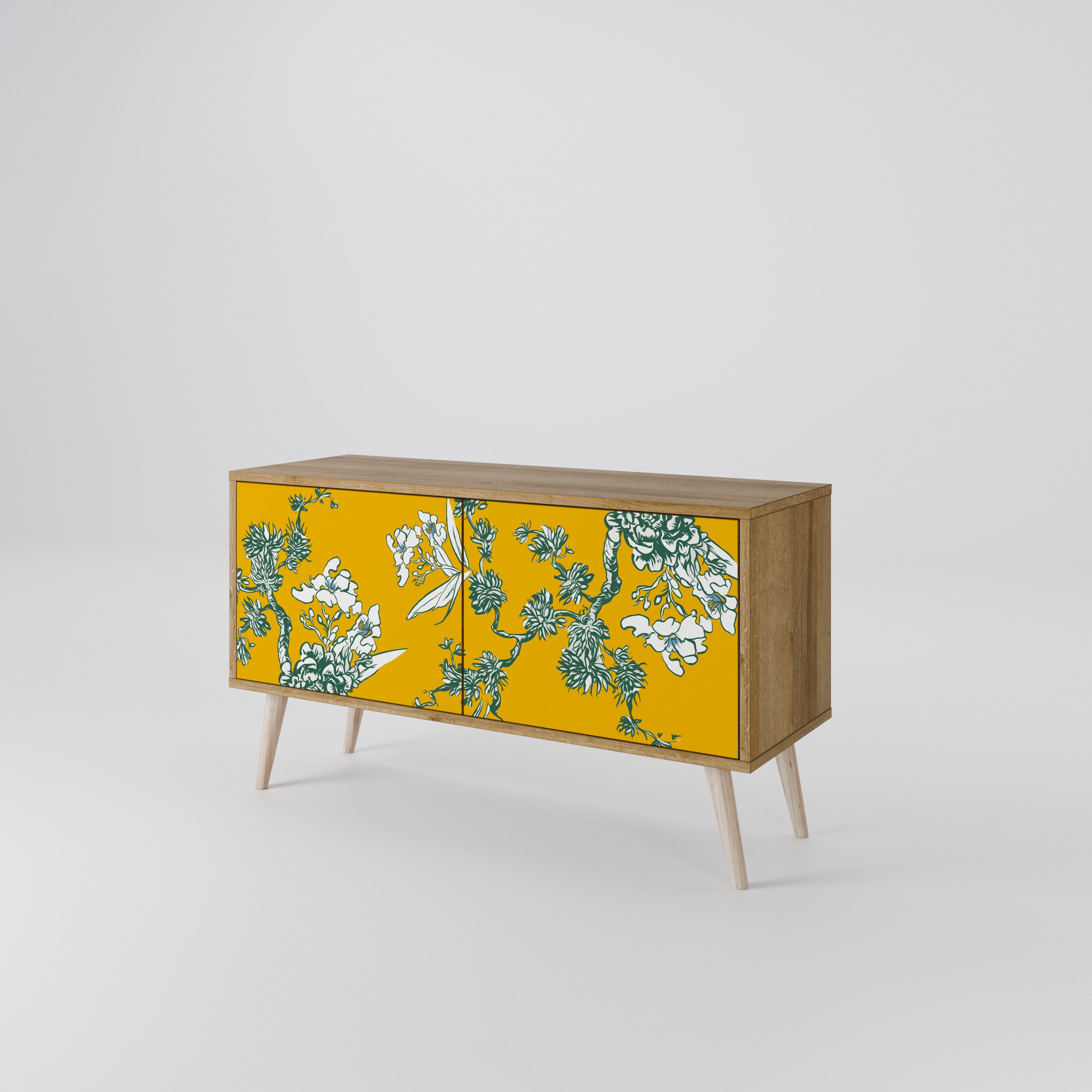 YELLOW CHINOISERIE Mueble de TV Compacto de 2 puertas