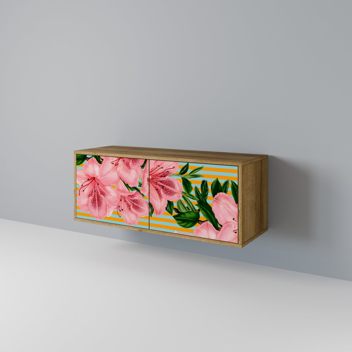 FRAGILE BEAUTY Mueble de TV Compacto de 2 puertas