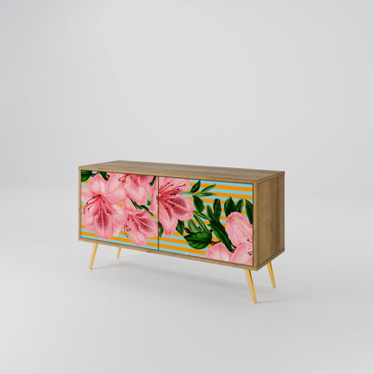 FRAGILE BEAUTY Mueble de TV Compacto de 2 puertas