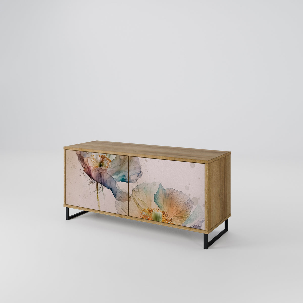 SOFTEN POPPY Mueble de TV Compacto de 2 puertas