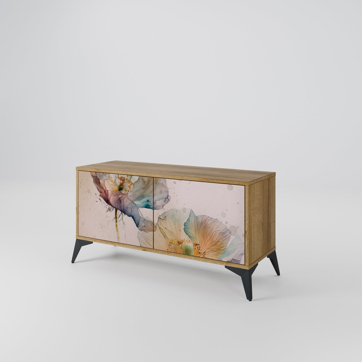 SOFTEN POPPY Mueble de TV Compacto de 2 puertas