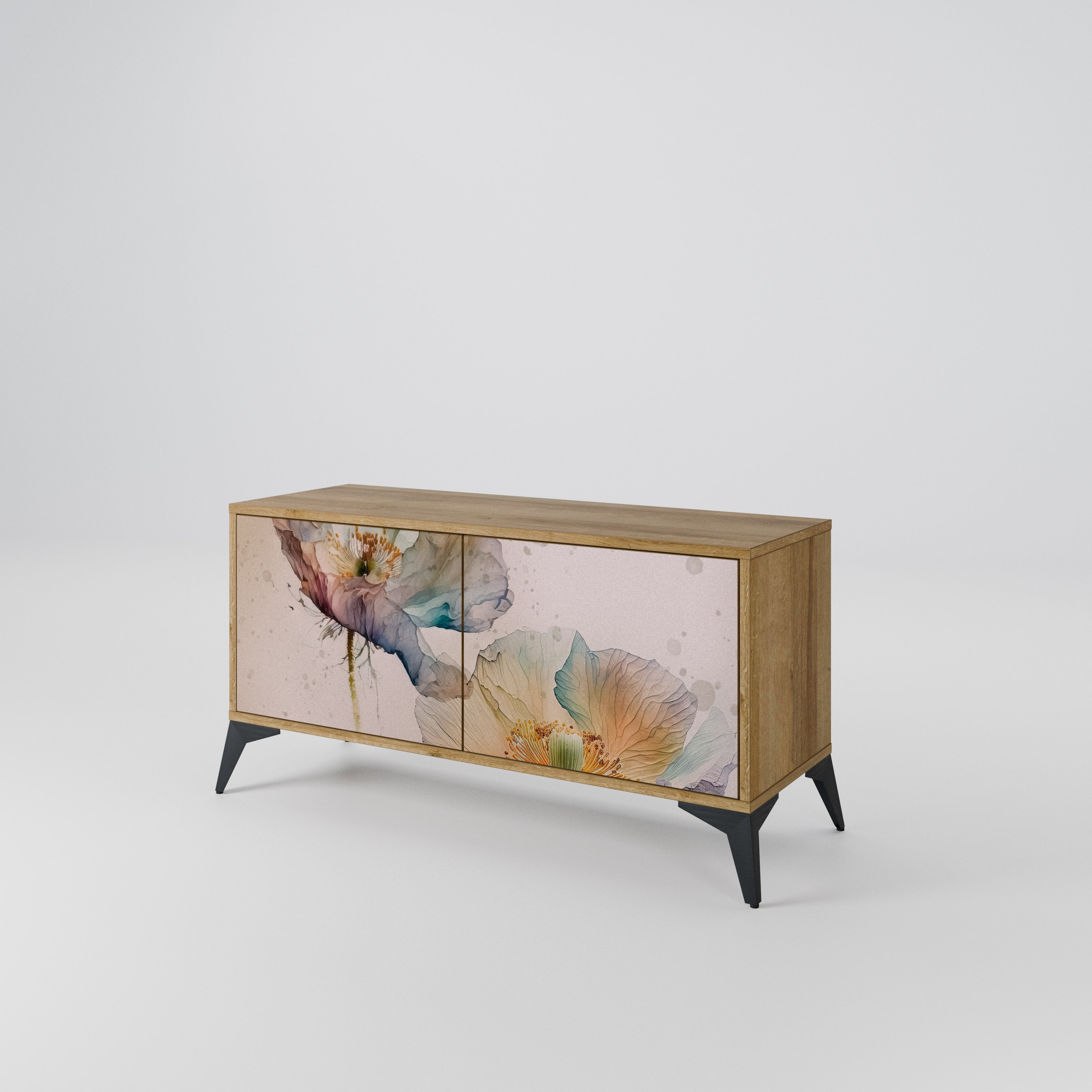 SOFTEN POPPY Mueble de TV Compacto de 2 puertas