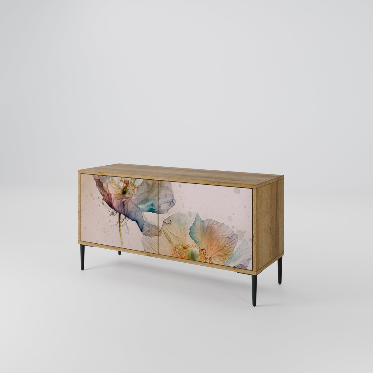 SOFTEN POPPY Mueble de TV Compacto de 2 puertas