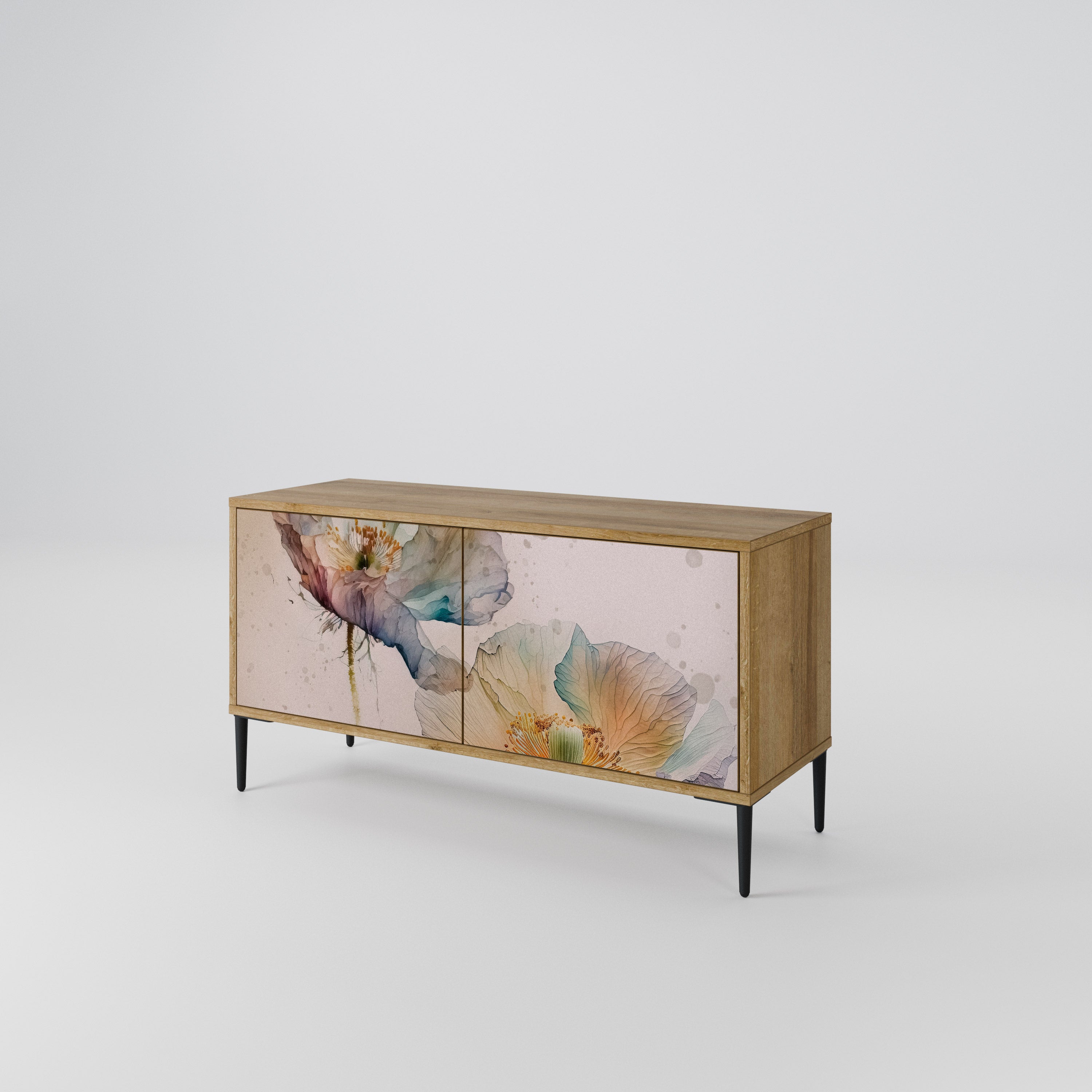 SOFTEN POPPY Mueble de TV Compacto de 2 puertas