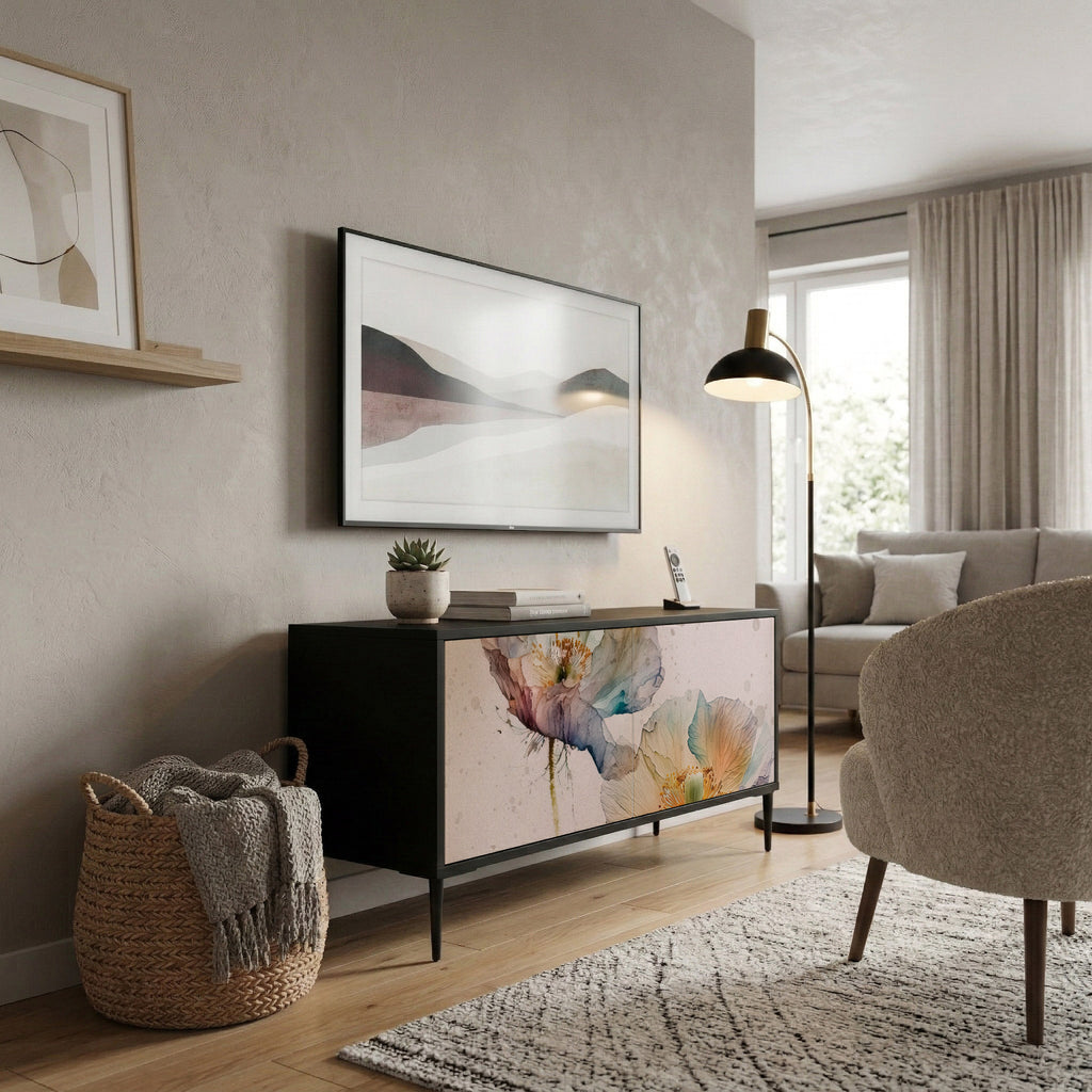 SOFTEN POPPY Mueble de TV Compacto de 2 puertas