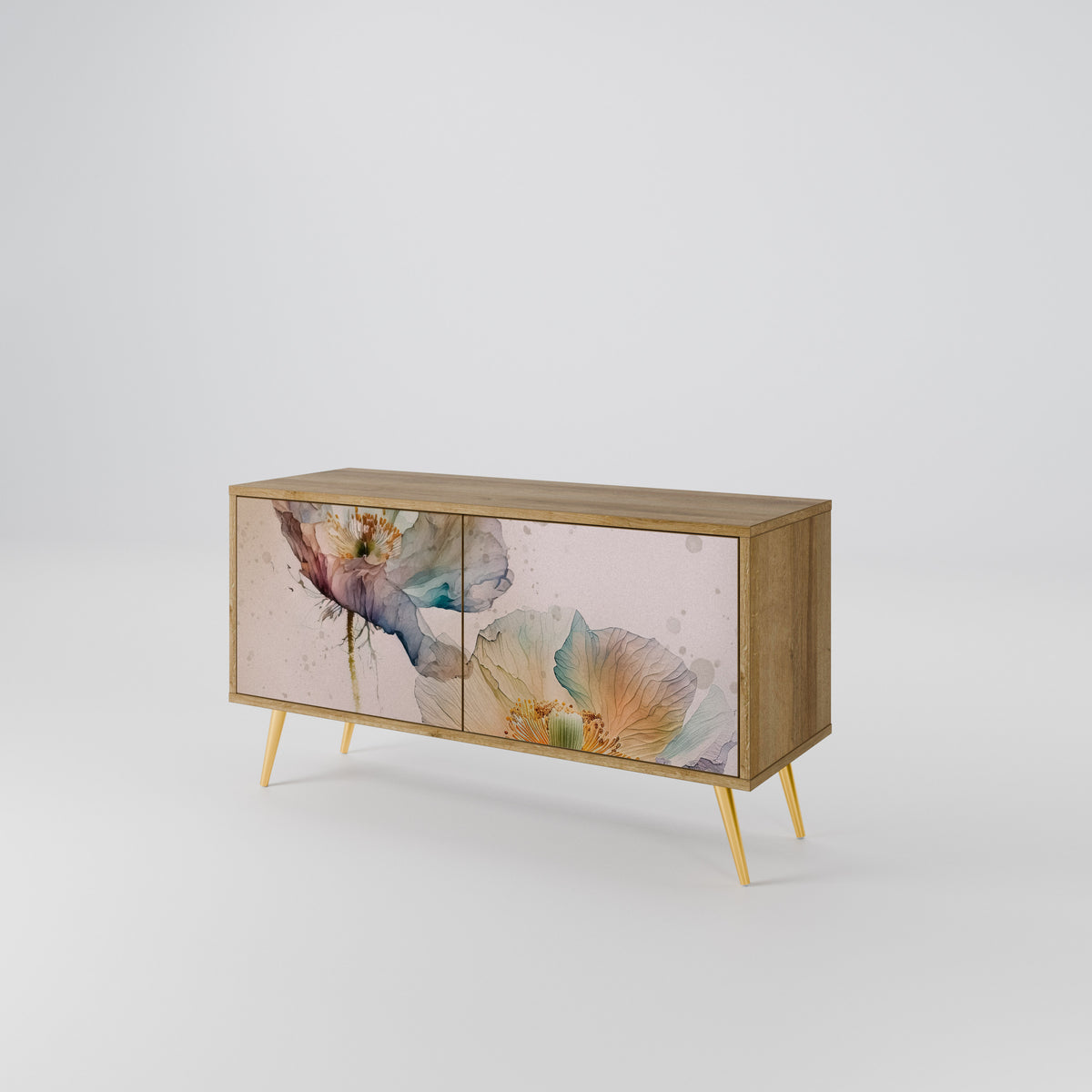 SOFTEN POPPY Mueble de TV Compacto de 2 puertas