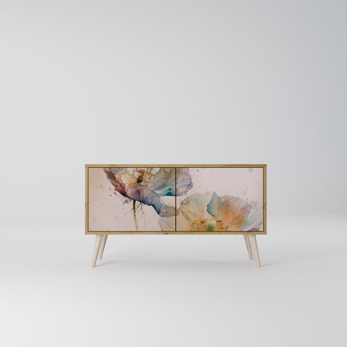 SOFTEN POPPY Mueble de TV Compacto de 2 puertas