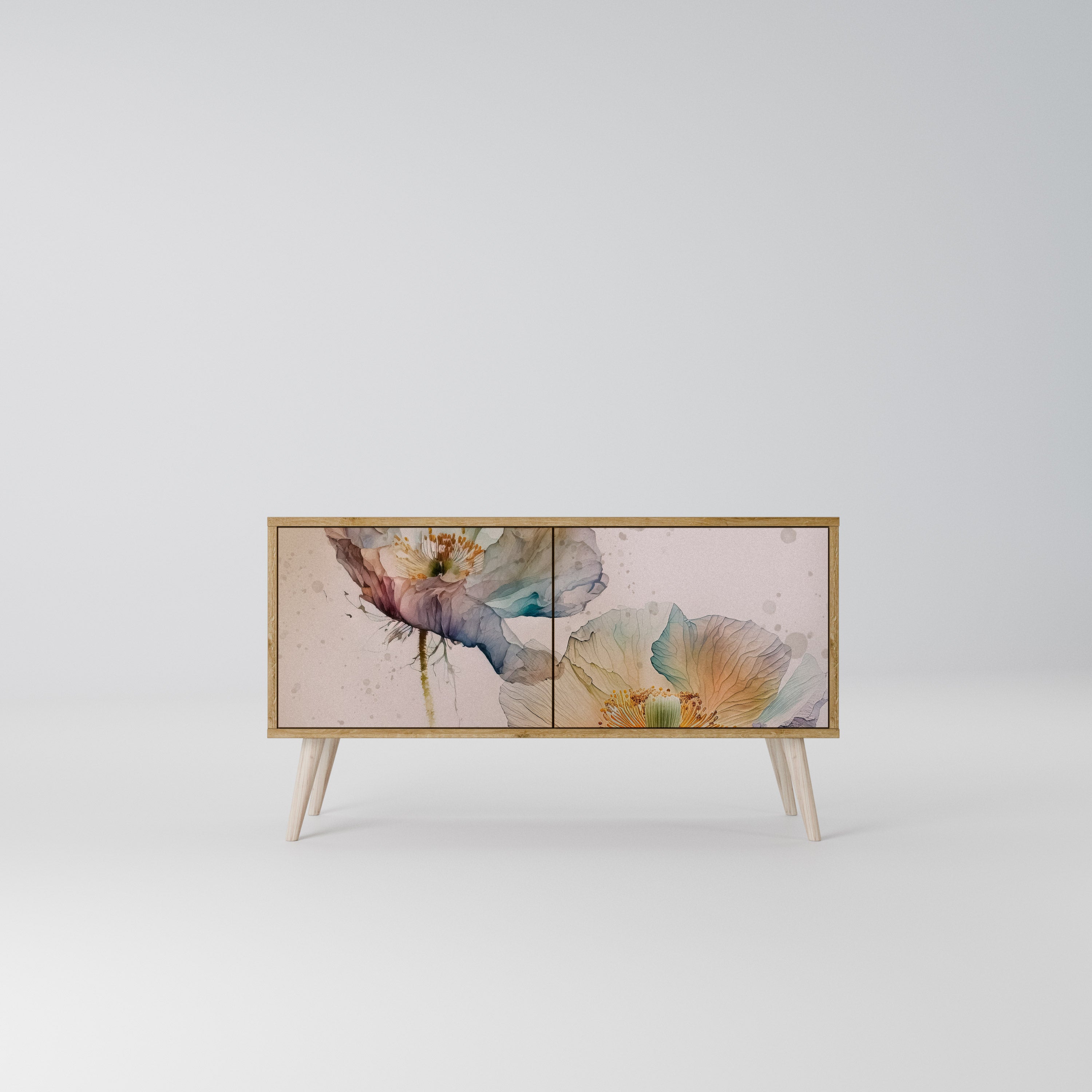 SOFTEN POPPY Mueble de TV Compacto de 2 puertas