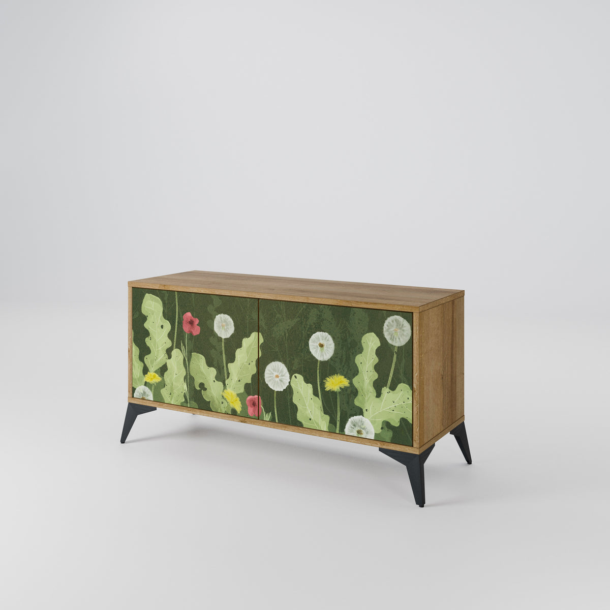 DANDELION AMUSE Mueble de TV Compacto de 2 puertas