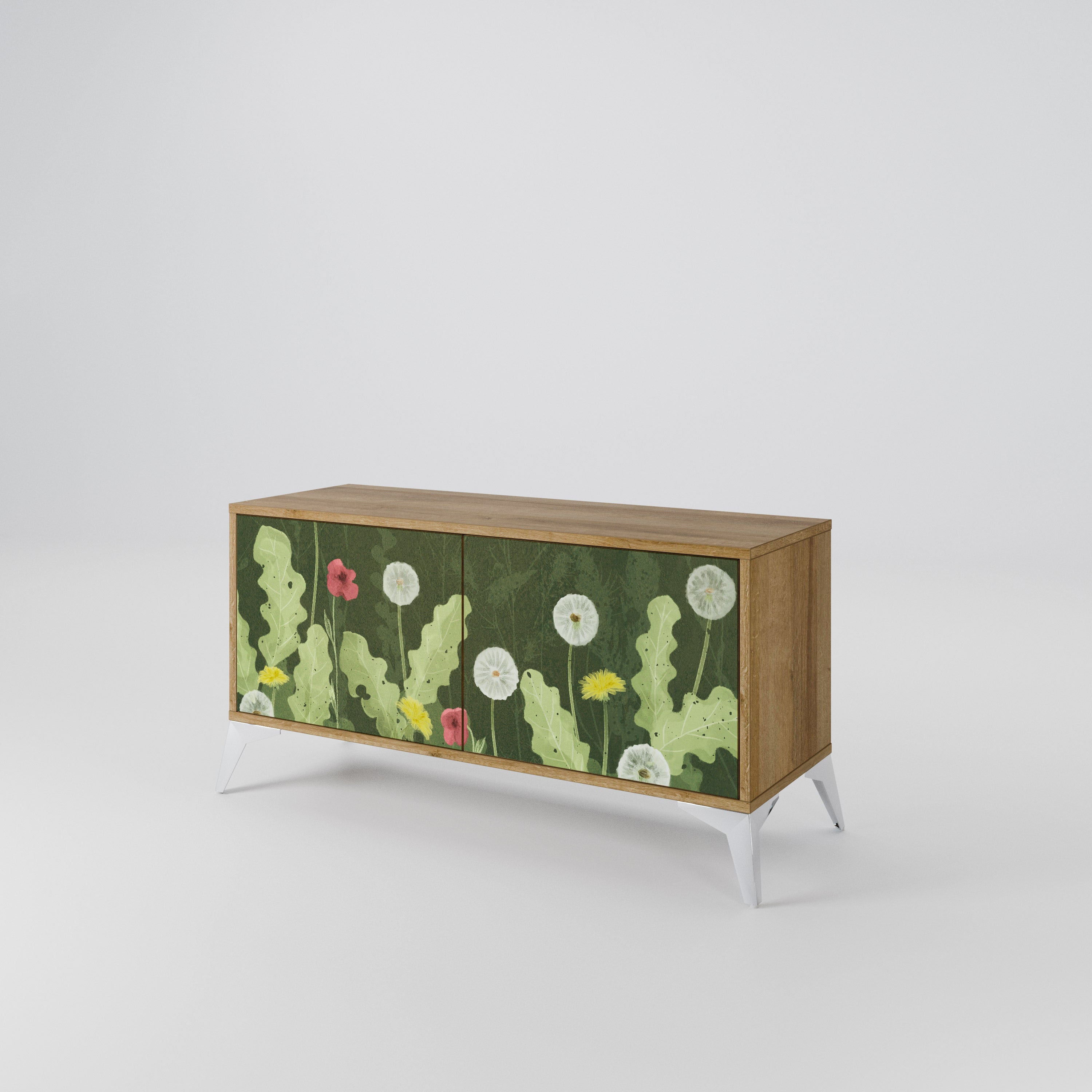 DANDELION AMUSE Mueble de TV Compacto de 2 puertas