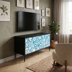 BLOOMY MORNING Mueble de TV Compacto de 2 puertas