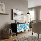 BLOOMY MORNING Mueble de TV Compacto de 2 puertas