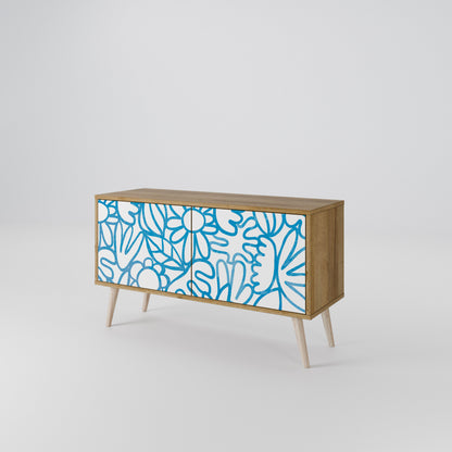 BLOOMY MORNING Mueble de TV Compacto de 2 puertas