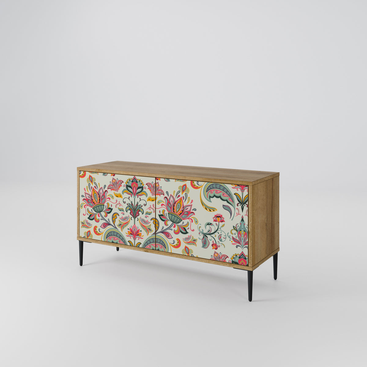 ORGANIC FOLKLORE Mueble de TV Compacto de 2 puertas