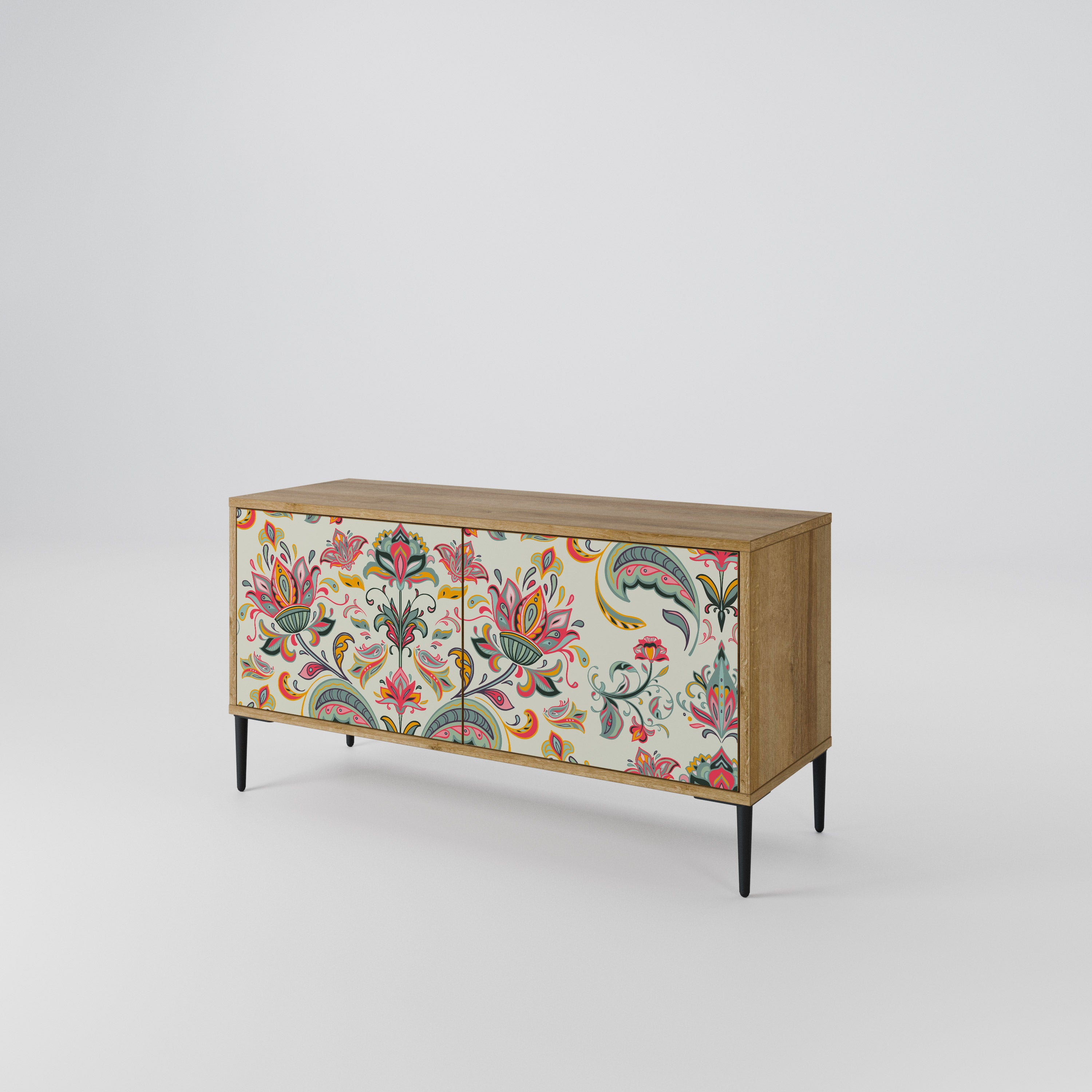 ORGANIC FOLKLORE Mueble de TV Compacto de 2 puertas