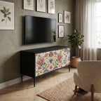 ORGANIC FOLKLORE Mueble de TV Compacto de 2 puertas