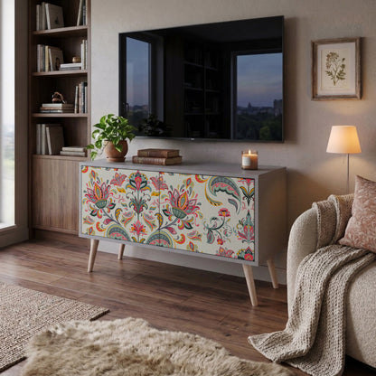 ORGANIC FOLKLORE Mueble de TV Compacto de 2 puertas