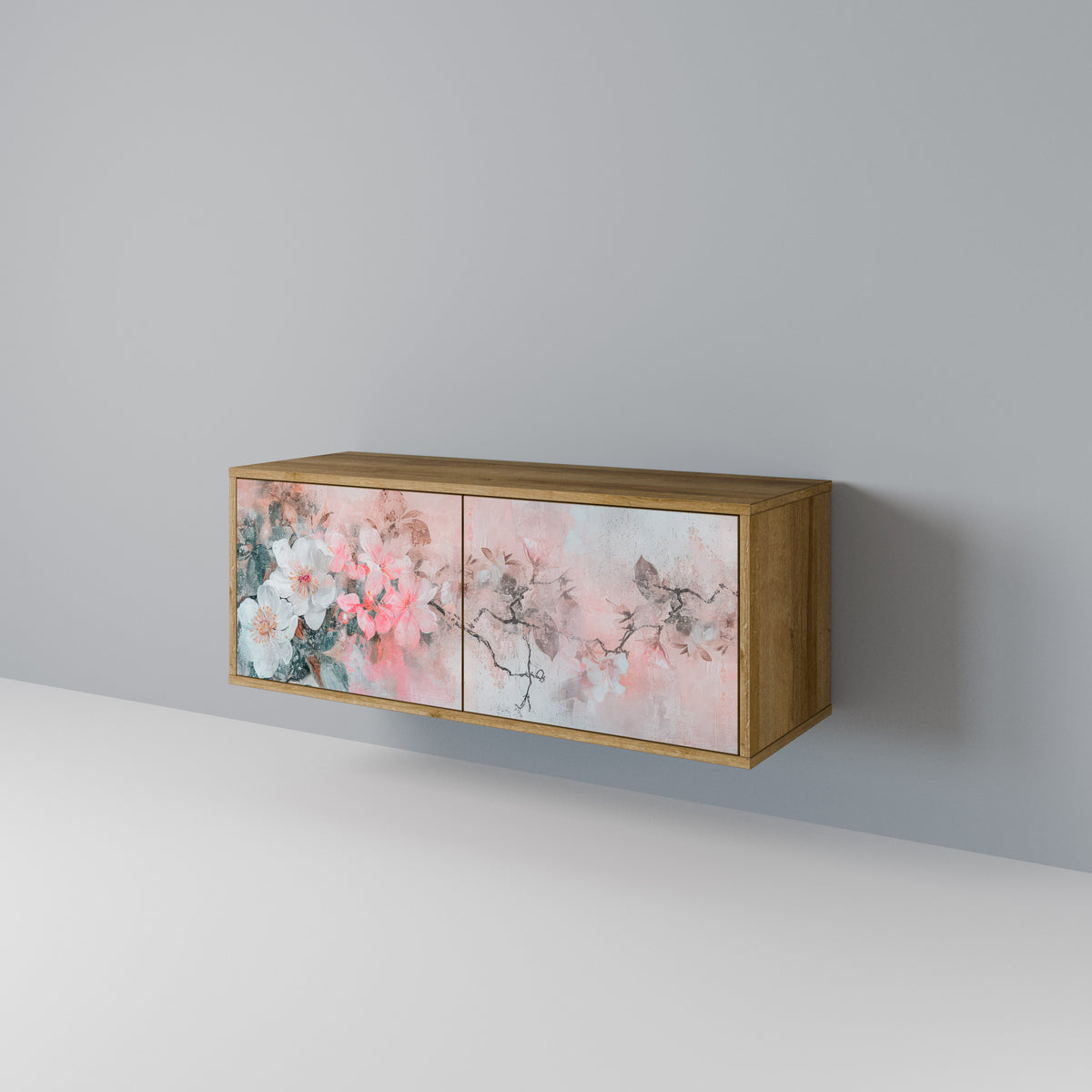 CHERRY BLOSSOM Mueble de TV Compacto de 2 puertas