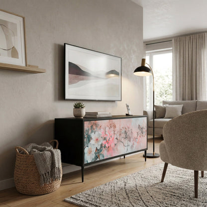 CHERRY BLOSSOM Mueble de TV Compacto de 2 puertas