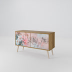 CHERRY BLOSSOM Mueble de TV Compacto de 2 puertas
