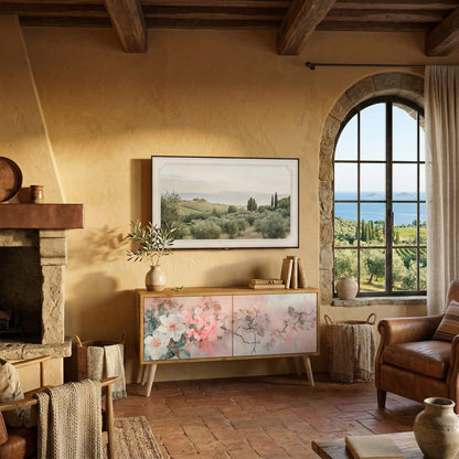 CHERRY BLOSSOM Mueble de TV Compacto de 2 puertas