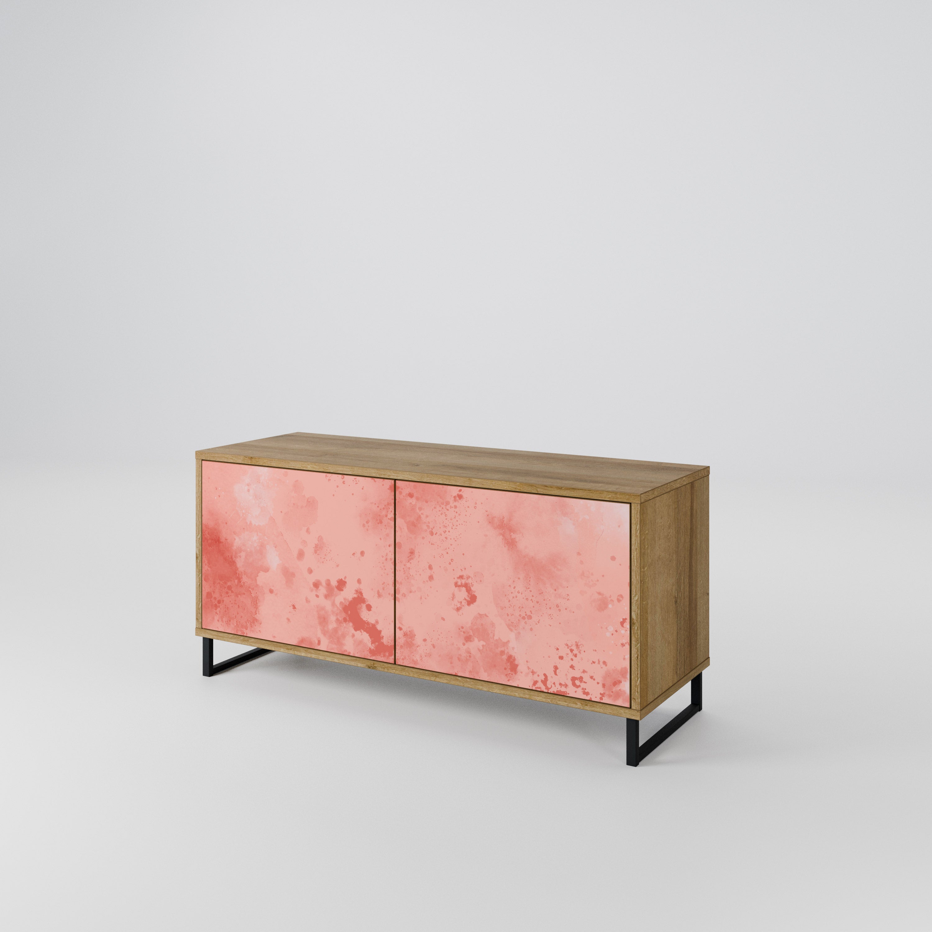 CRANE DANCE Mueble de TV Compacto de 2 puertas