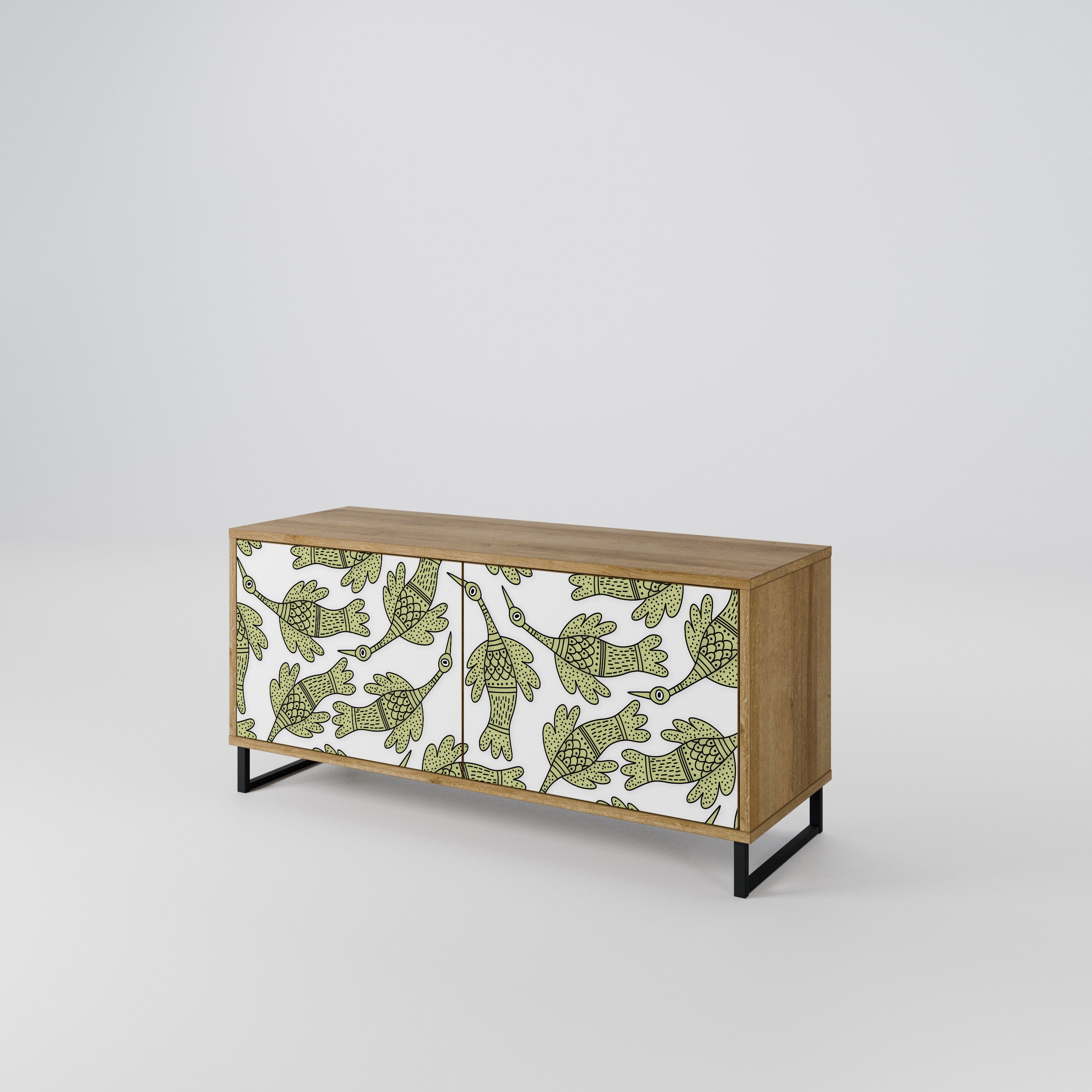 SEEDLING SONGBIRD Mueble de TV Compacto de 2 puertas