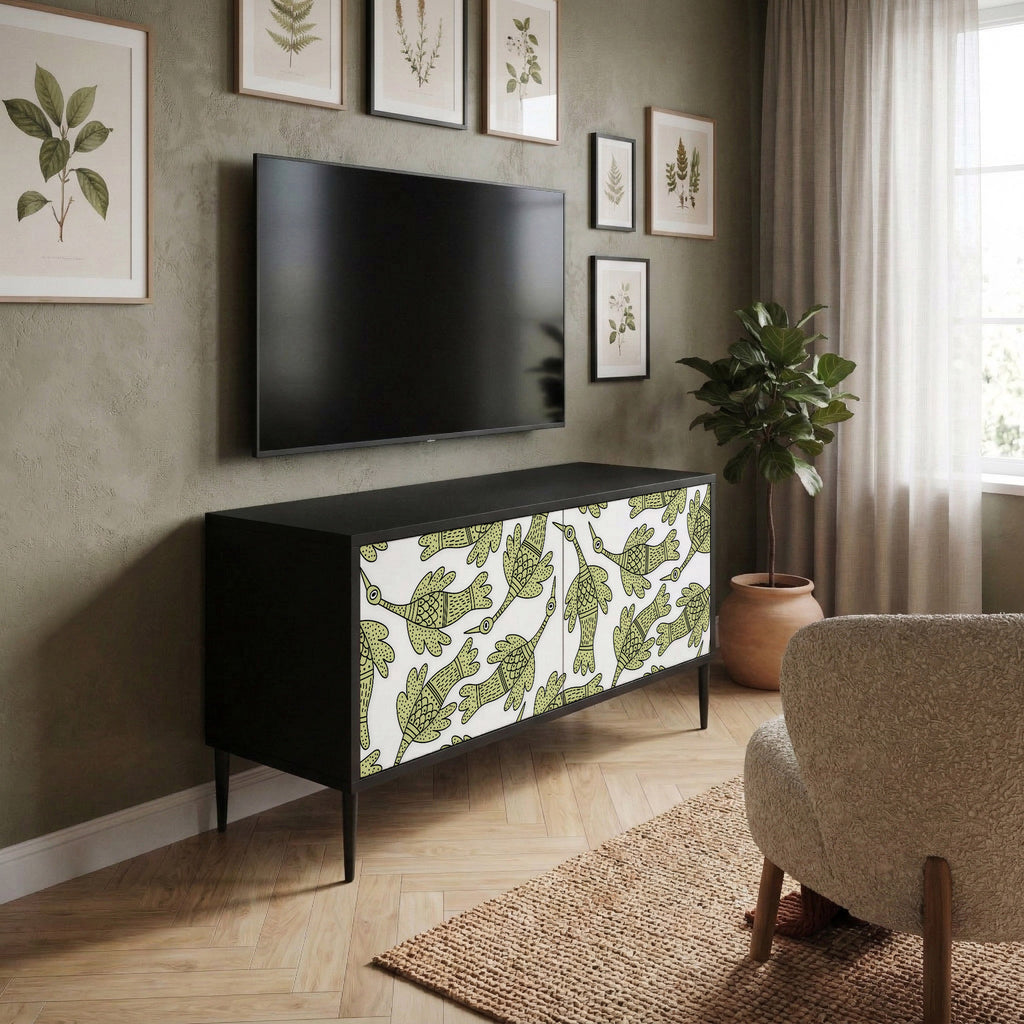 SEEDLING SONGBIRD Mueble de TV Compacto de 2 puertas