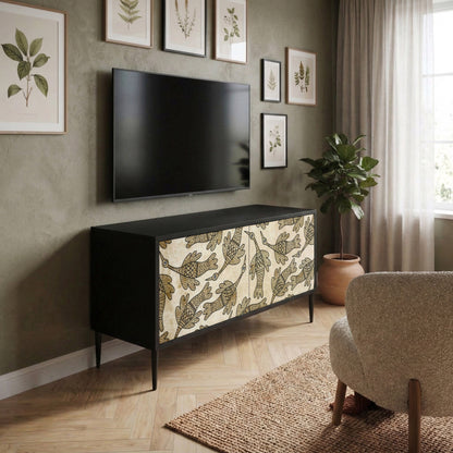 ALMONDINE SONGBIRD Mueble de TV Compacto de 2 puertas