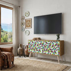 INDIAN FISH Mueble de TV Compacto de 2 puertas