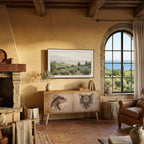 STEAMPUNK CLAN Mueble de TV Compacto de 2 puertas