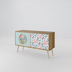 COLORFUL ALPACAS Mueble de TV Compacto de 2 puertas
