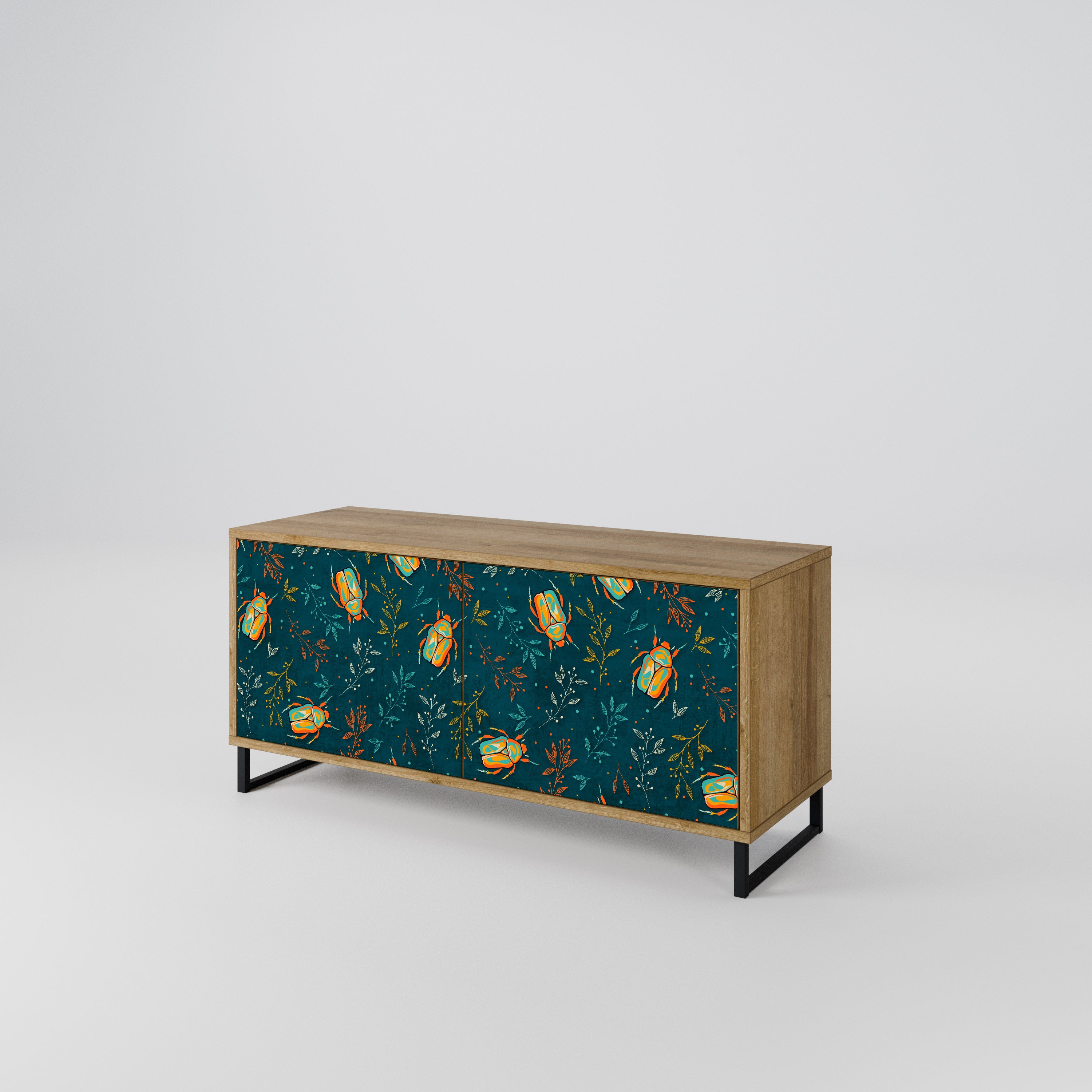 AUTUMN INSECTS Mueble de TV Compacto de 2 puertas