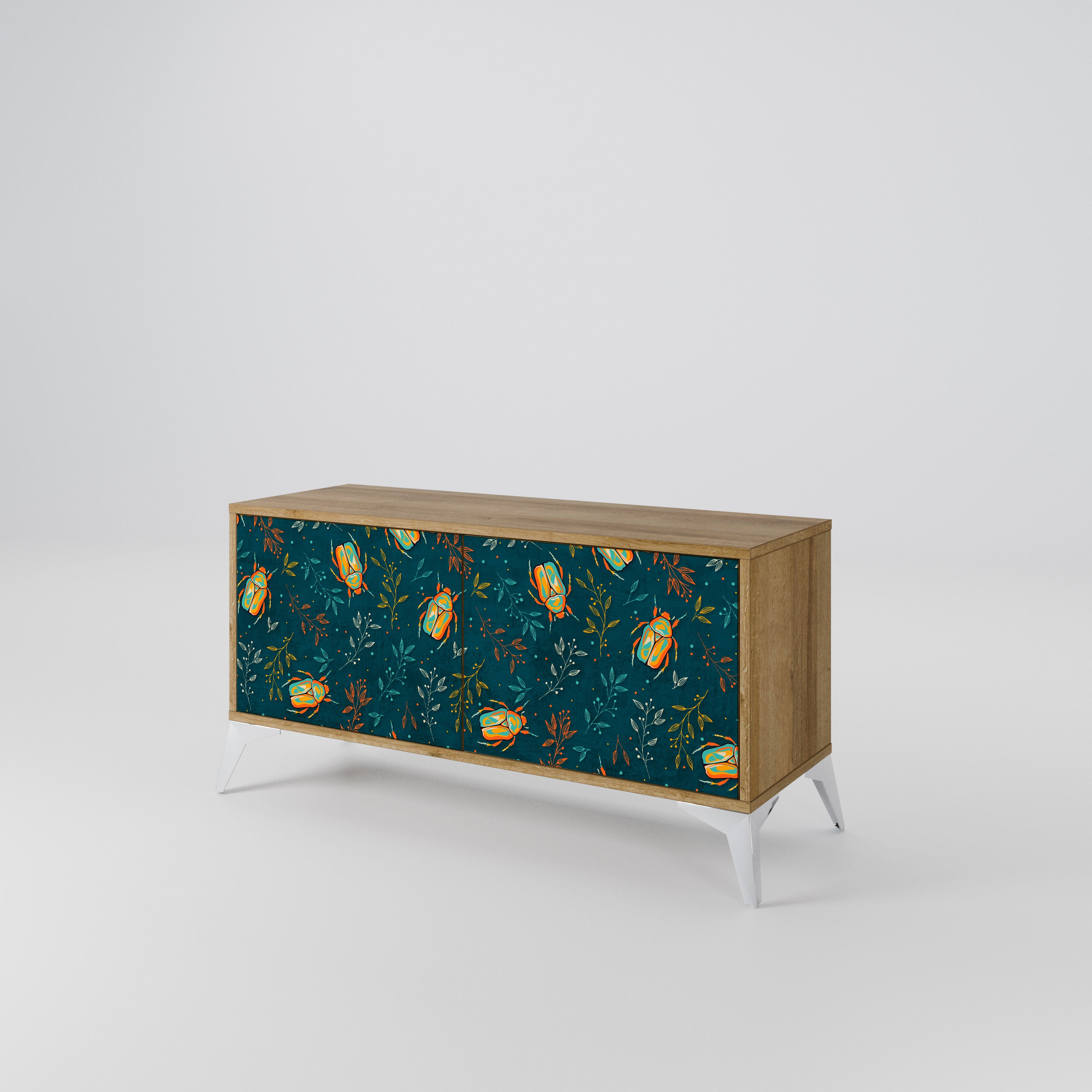AUTUMN INSECTS Mueble de TV Compacto de 2 puertas
