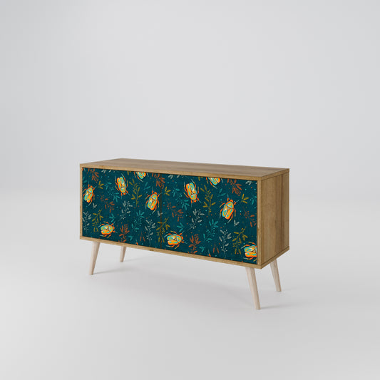 AUTUMN INSECTS Mueble de TV Compacto de 2 puertas