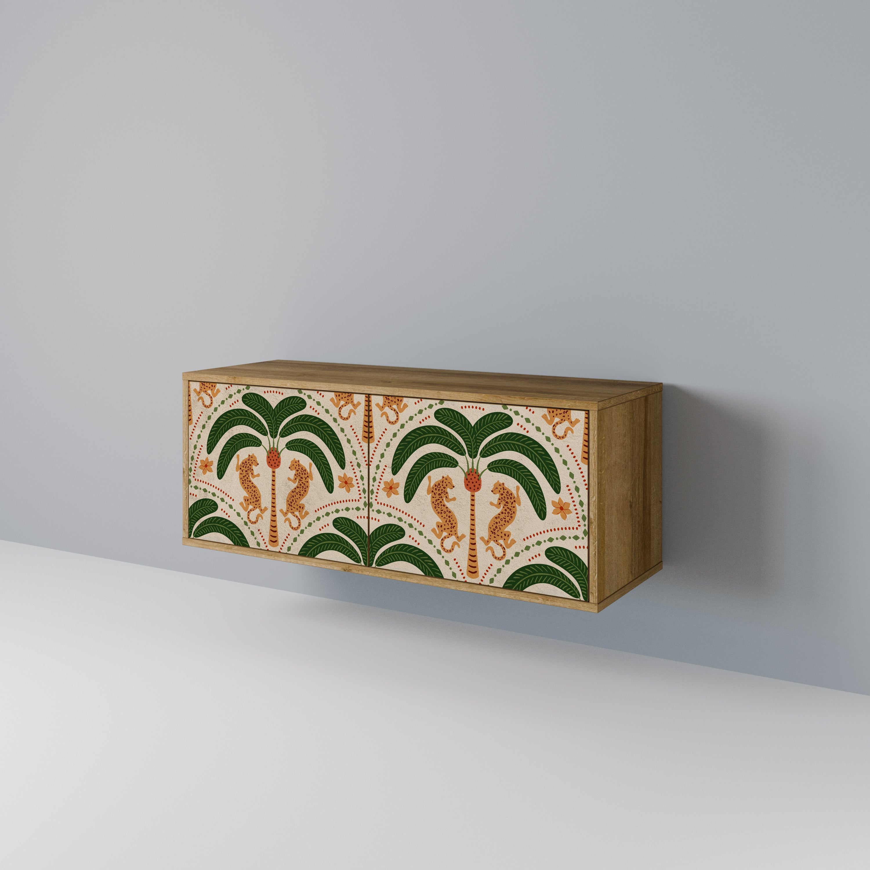 DANCING PREDATORS Mueble de TV Compacto de 2 puertas